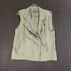 Michael Stans Green Full Zip Vest Women's Size‎ Large